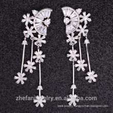 Ladies Crystal Snow 925 Sterling Silver Earring For Women Earring Fashion Jewelry